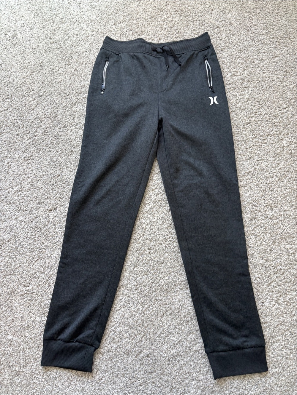 Hurley Kids dark gray Drawstring Jogger Sweatpants